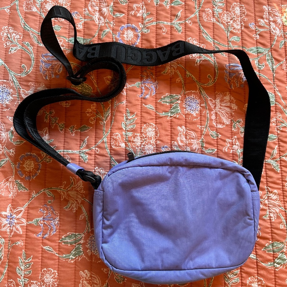 BAGGU Purple Crossbody Bag